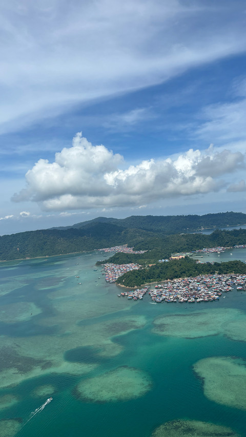 Kota kinabalu from an aerial perspective preview