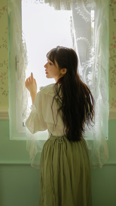 Pure Girl in forest house © HuangQiao preview