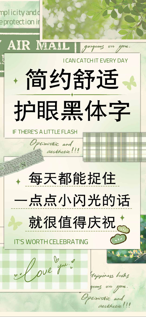 简约舒适护眼黑体字 preview