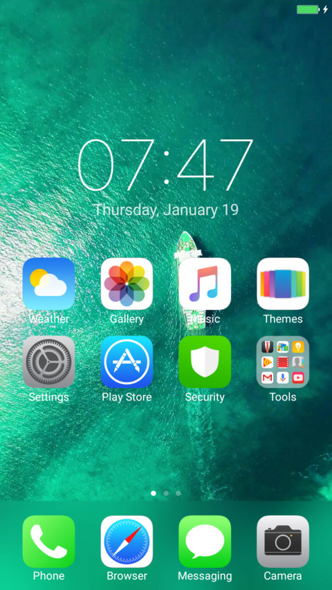 xiOS10 White miui theme