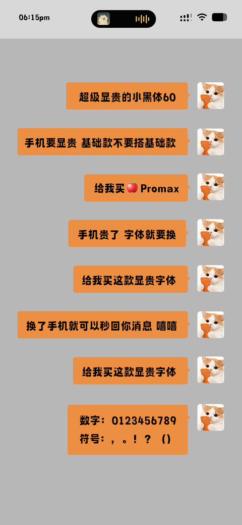 超级显贵的小黑体60 preview
