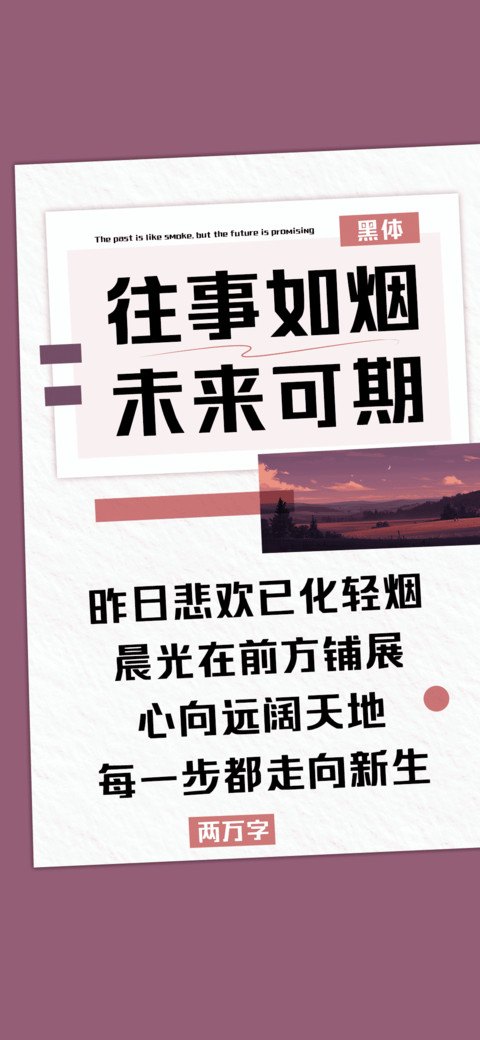 往事如烟未来可期 preview