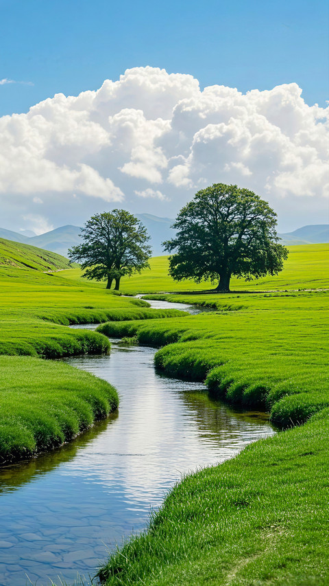 Venture into the fields like oil paintings preview