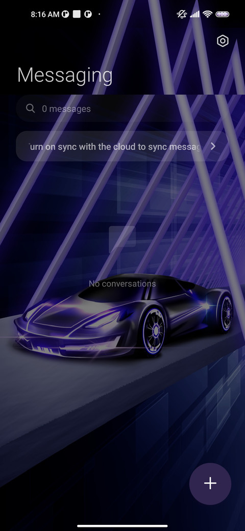Purple sports car