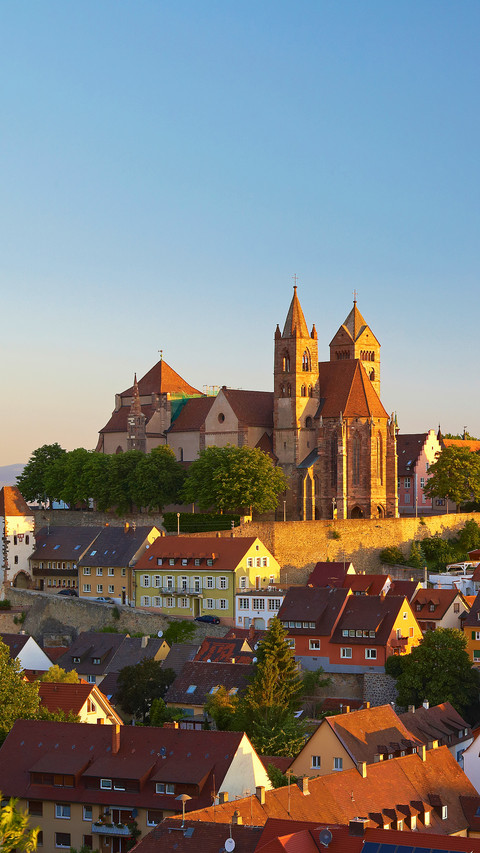 View over old town with minster breisach am rhein preview