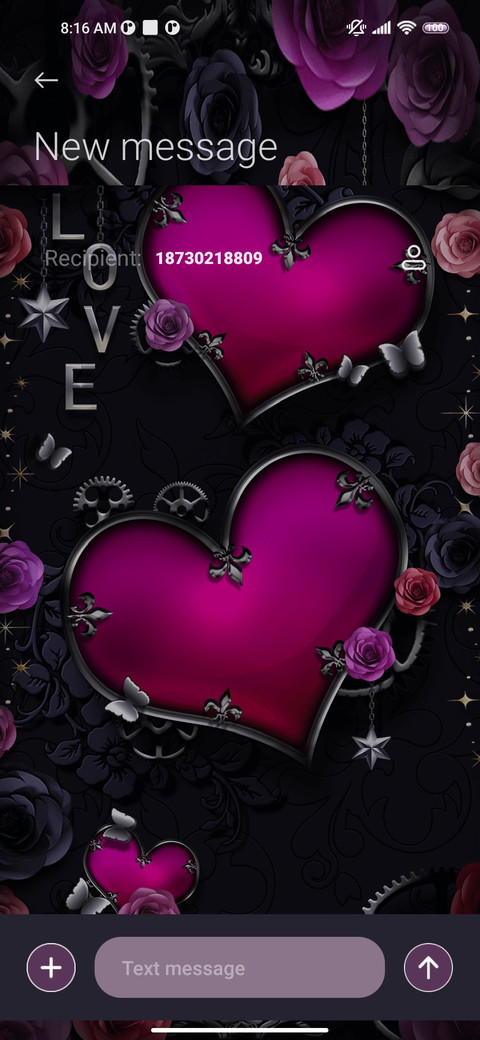Vintage love rose miui theme
