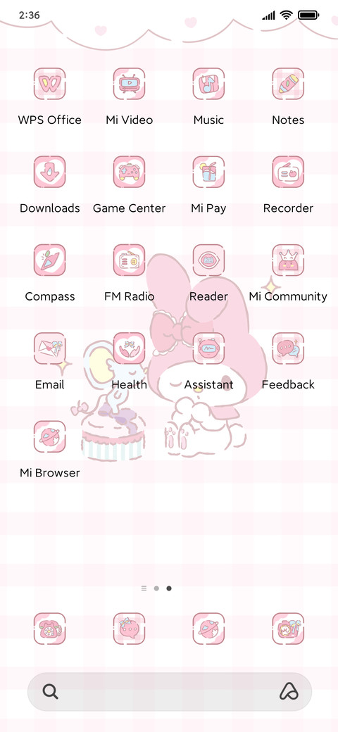 Melody cute double miui theme