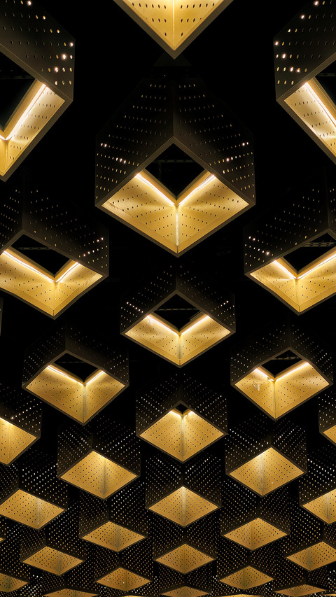 A geometric array that follows the line of sight 2 preview