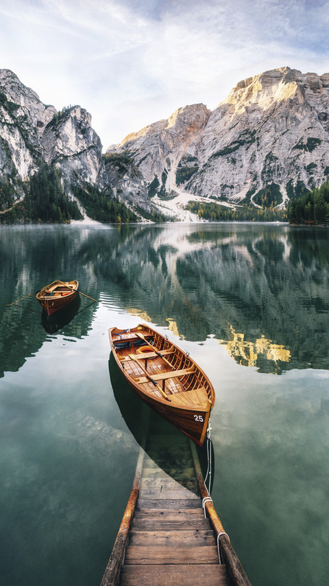 Boats in Beautiful Lake preview