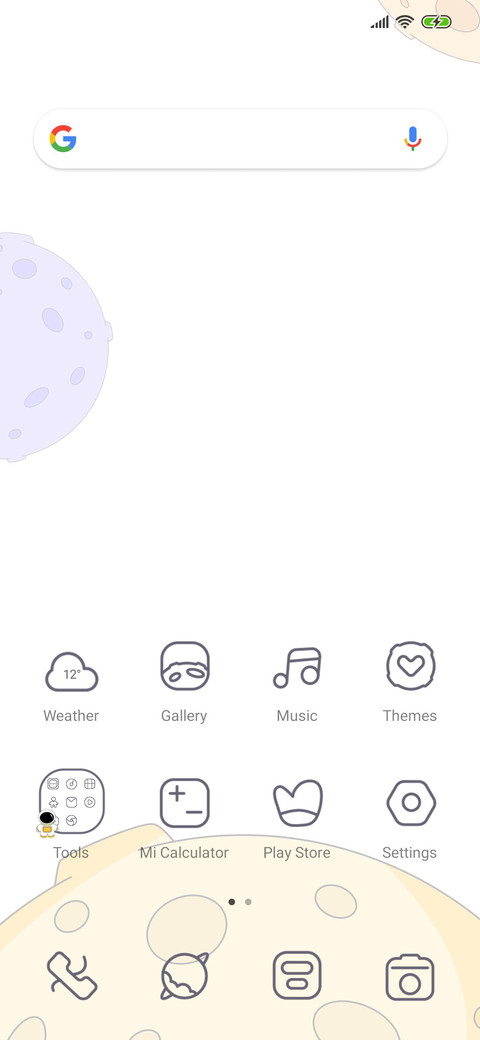 Cute Spaceman miui theme