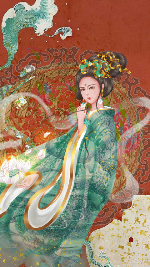 Beautiful Woman in Classical Costume preview