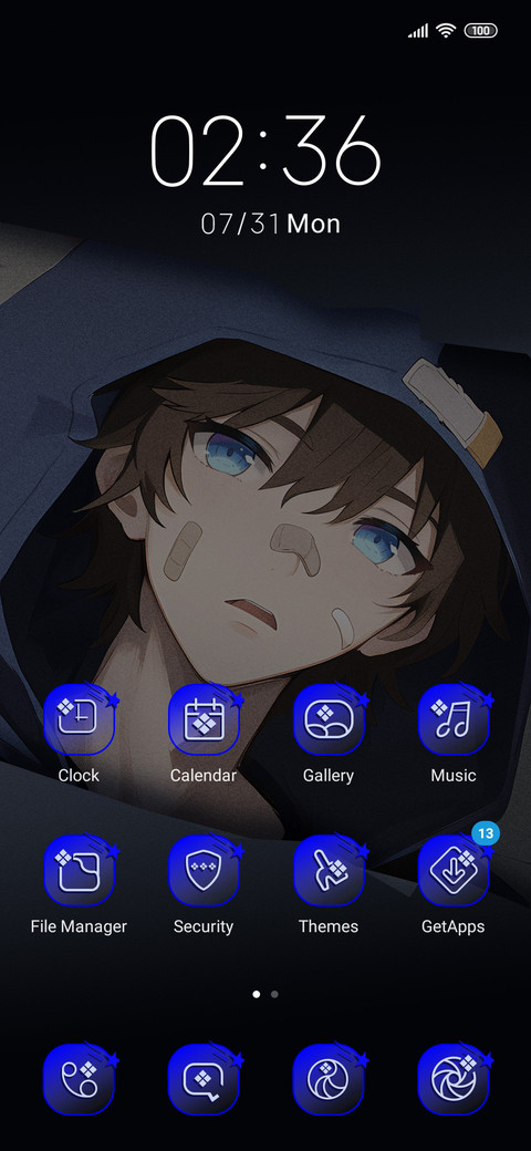 A solitary youth miui theme