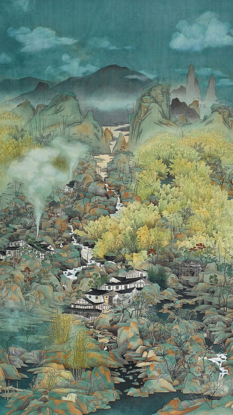 青绿山水MTZ wallpaper and How To Apply MTZ Theme