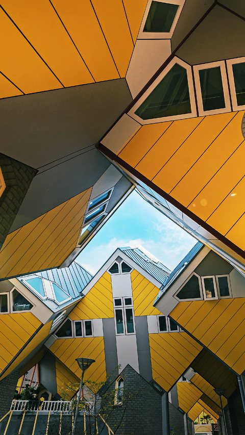 Square Irregular Yellow Building preview