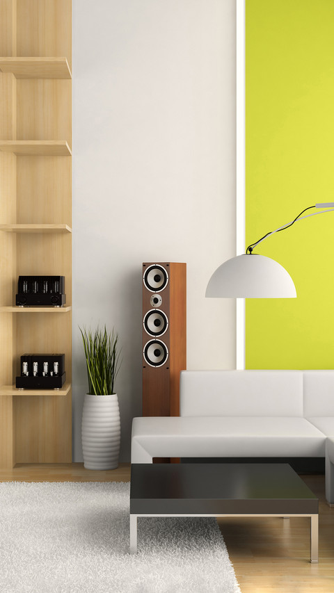 Render of apartment interior with modern fixtures preview