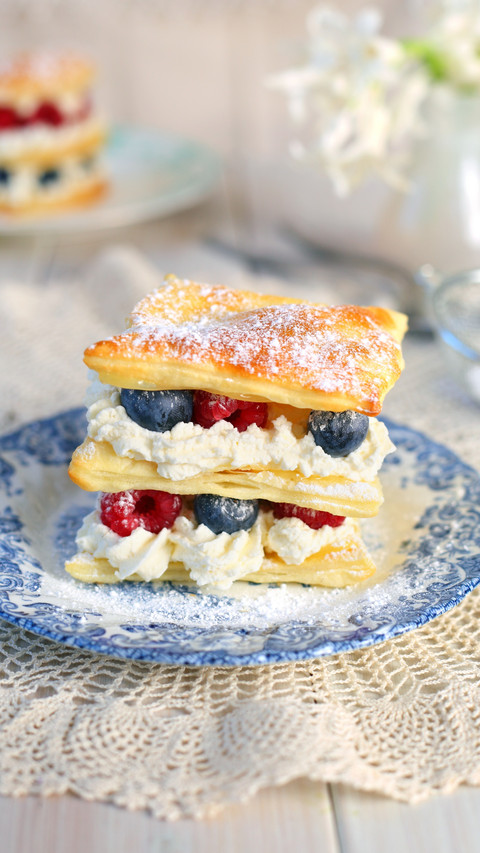Delightful Dessert, Fresh Berries and Creamy Layers preview