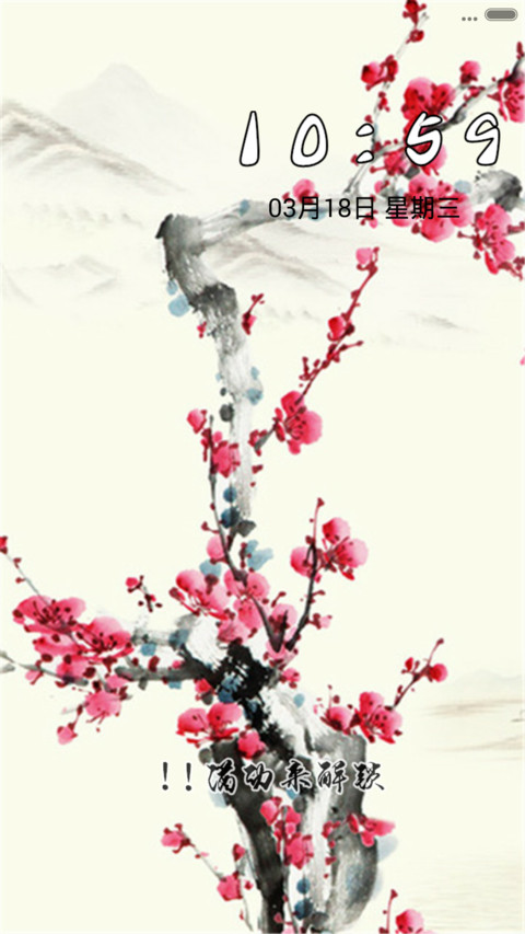 水墨梅花  密码1234 preview