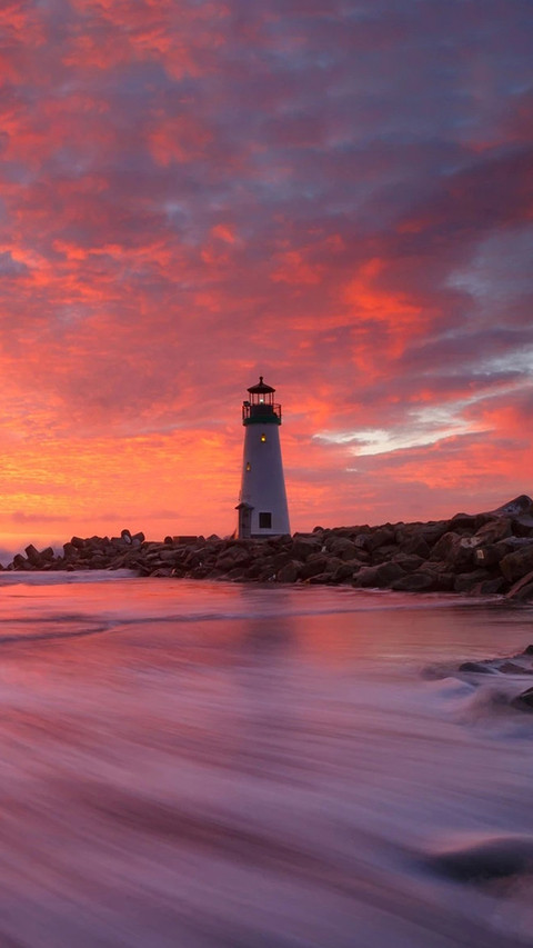 Winter Sunrise, Walton Lighthouse, Santa Cruz, California preview