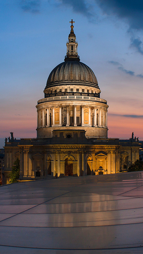 United kingdom england london illuminated st pauls preview