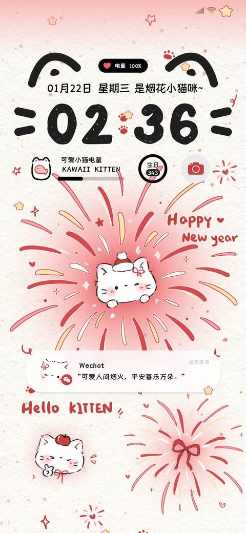 烟花蝴蝶结复古猫咪 preview