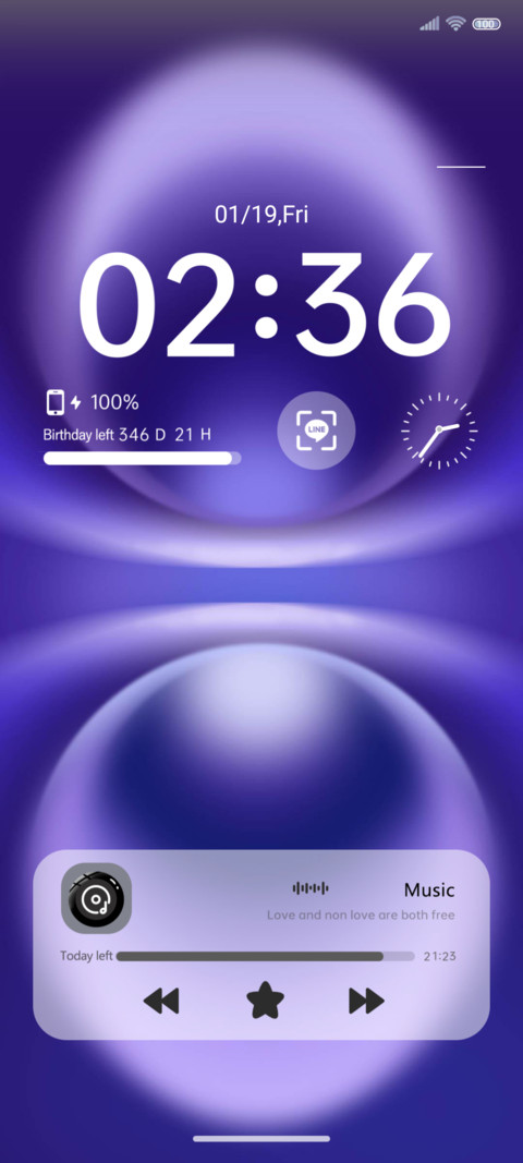 Purple light preview
