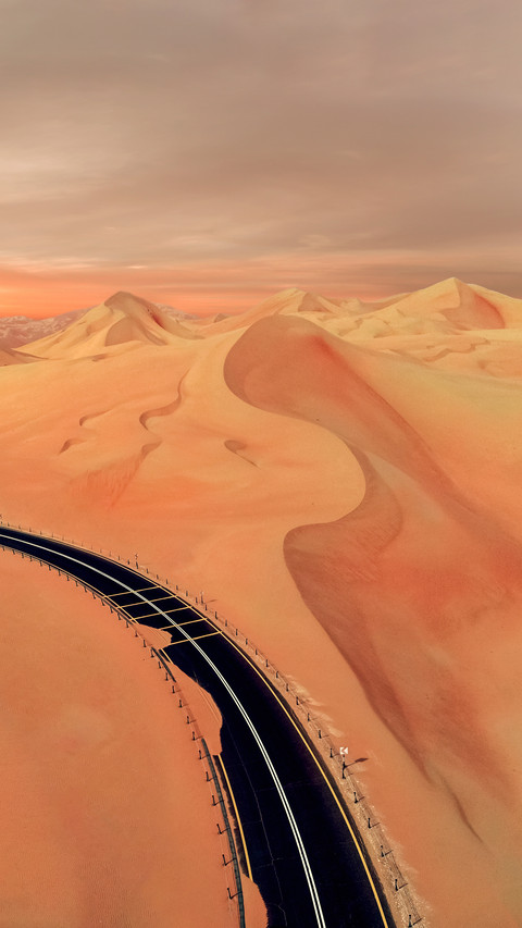 Aerial Shot at Empty Quarter Desert preview