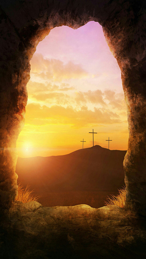Cave cloud cross sun view preview