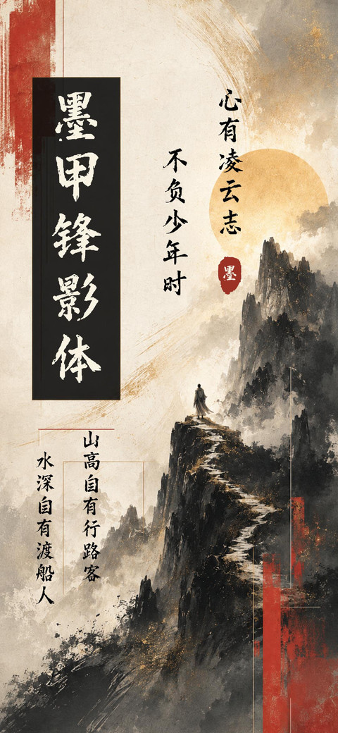 墨甲锋影体 preview