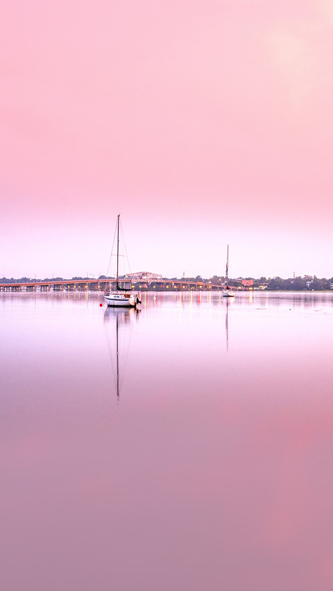 Sunrise view of sail boat preview