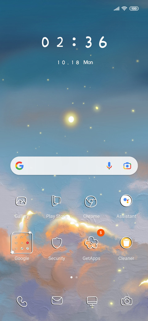 Under the moon miui theme