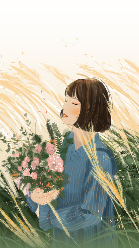 女生插画-视觉中国  preview