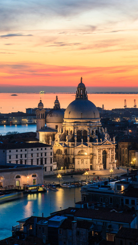 Italy venice santa maria della salute church from preview