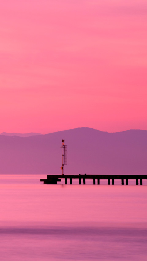 Pier on the sunset preview