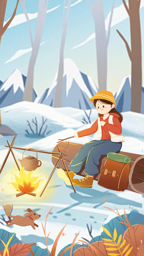二十四节气之冬至壁纸-锐景创意 preview