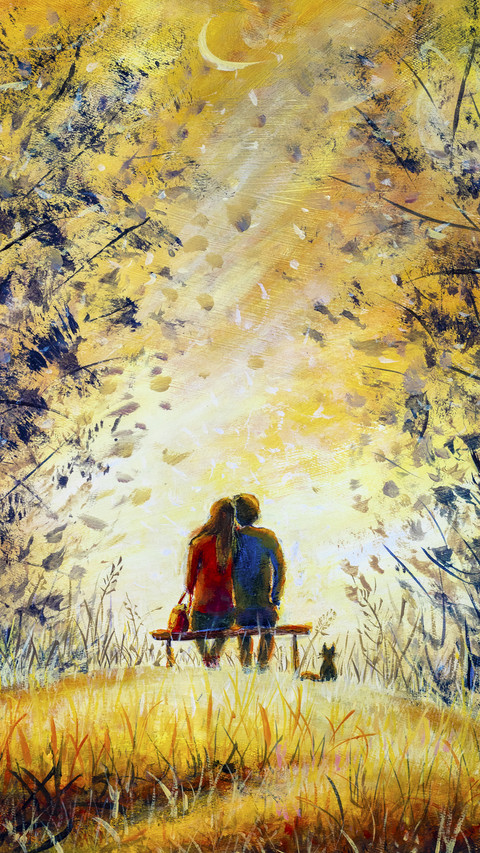 Loving Couple in Forest preview