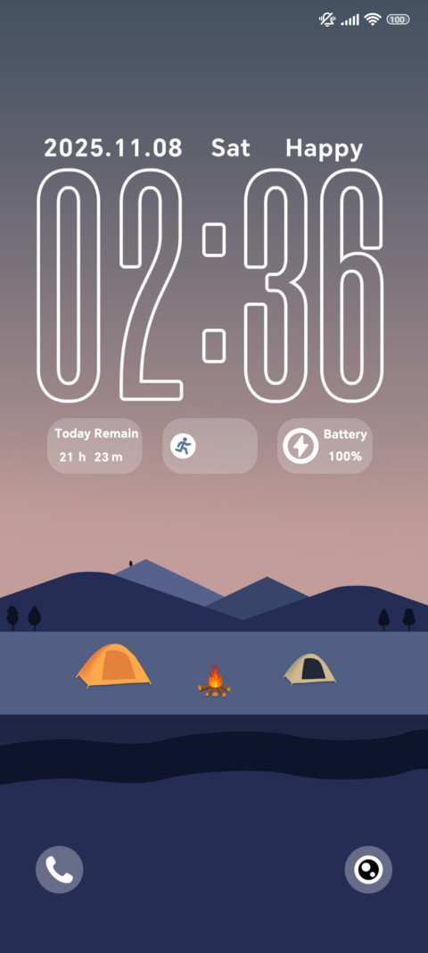 Mountain Dusk Fire preview