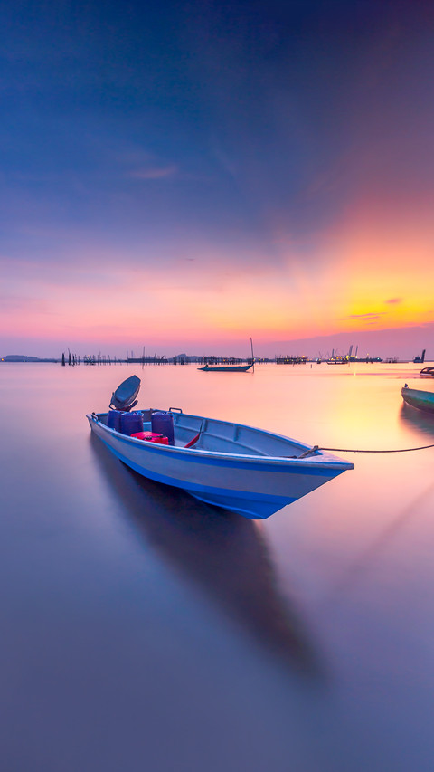 Wonderful Sunset moment at bintan island indonesia preview