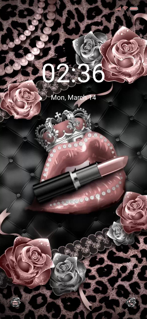 Pink shiny lips preview