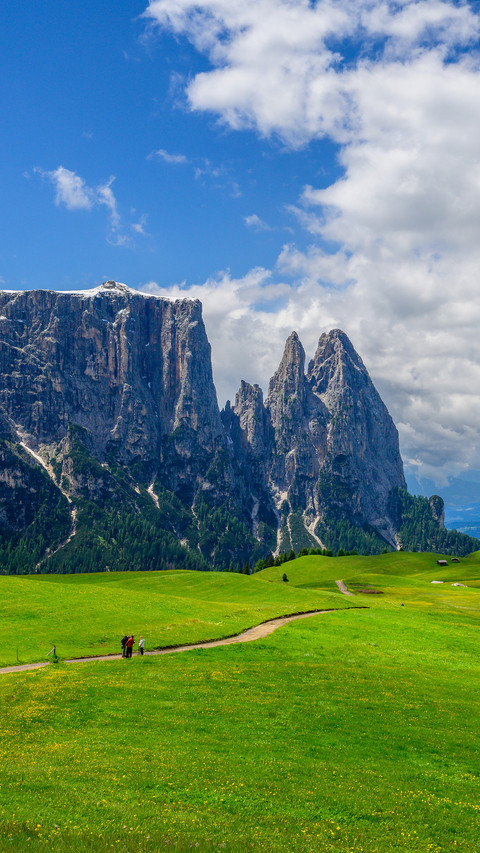 Hiking in the dolomites of italy preview
