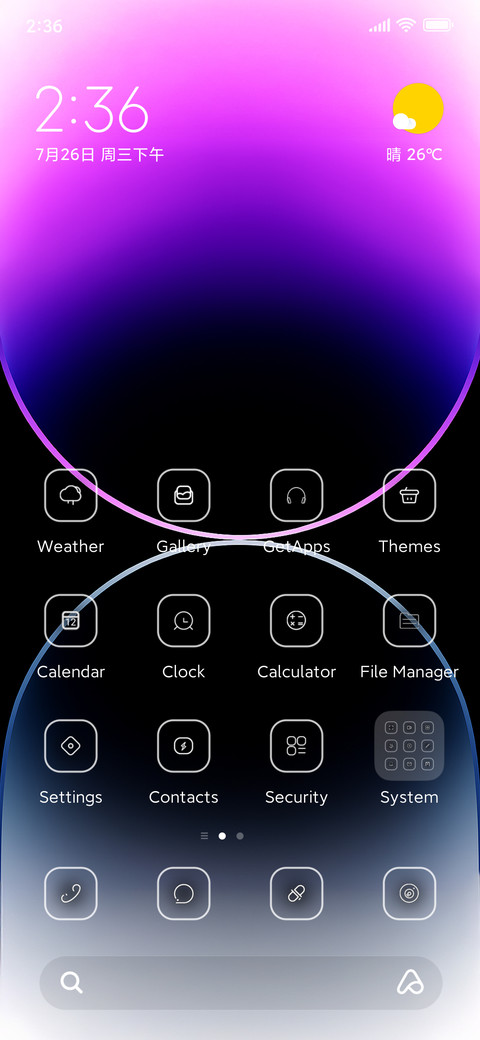 Purple OS preview
