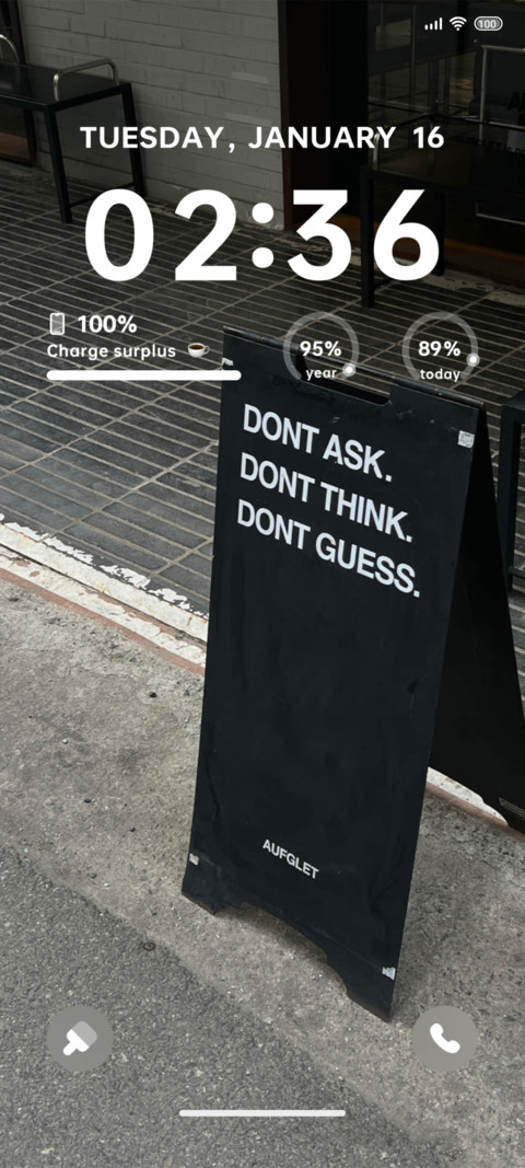 Slow life widget preview