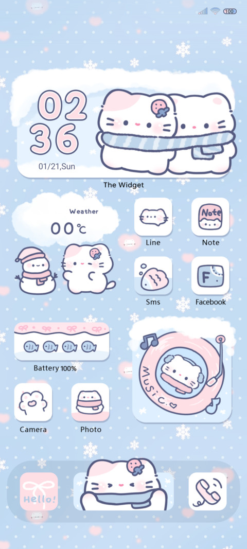 Winter day kitten preview