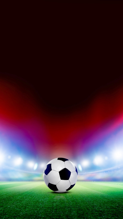 Soccer in a football arena under the spotlight preview