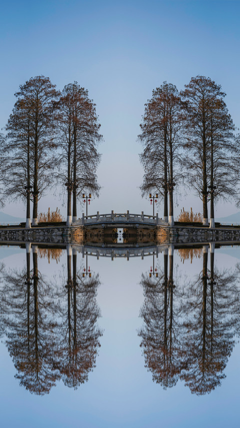 The misty bridge over east lake preview
