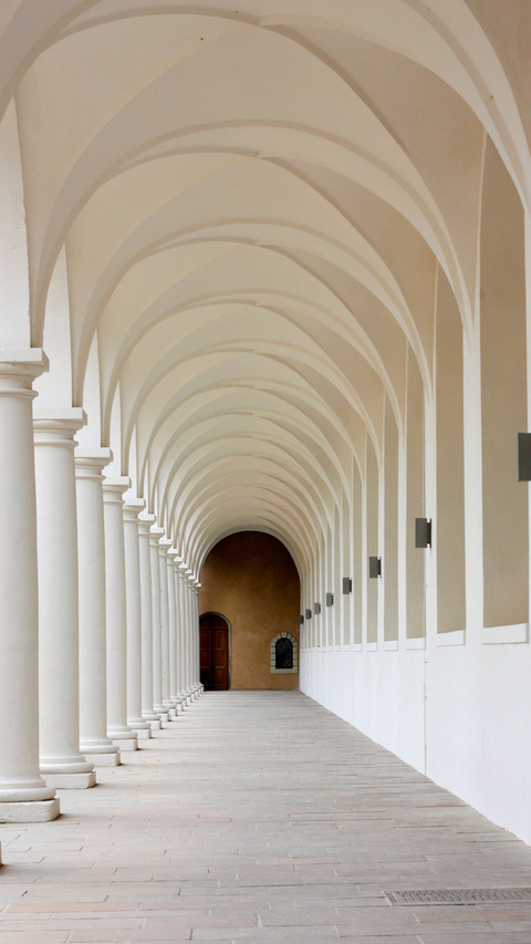 Church corridor in Dresden Germany preview
