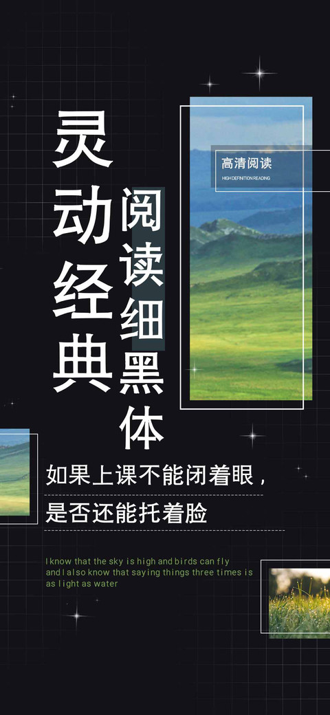 灵动经典阅读细黑体 preview