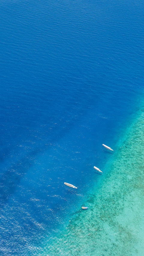 Ships anchored on the sea surface preview