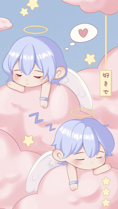 Little angel on the cloud preview