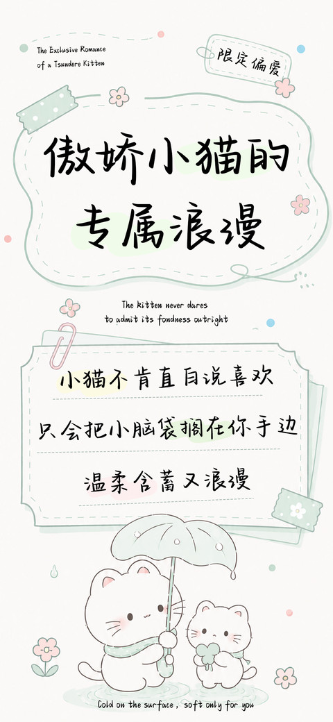 傲娇小猫的专属浪漫 preview
