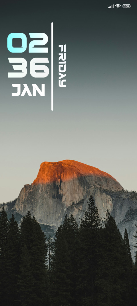 Mountain trees preview